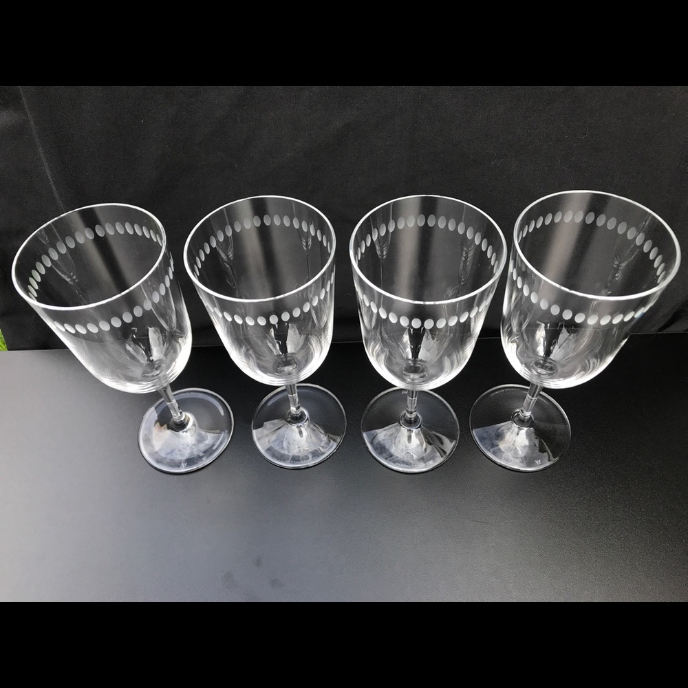 Wedgwood Crystal Goblets Set of 4